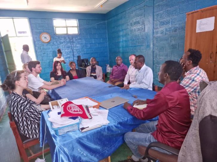 The UCD delegation met with members of the local community in Addis Ababa.